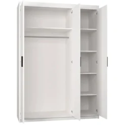 ELENA 3D ARMOIRE 3 PORTES OUVRANTES BLANC