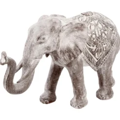 ELEPHANT BLANCHI RESINE H.20CM