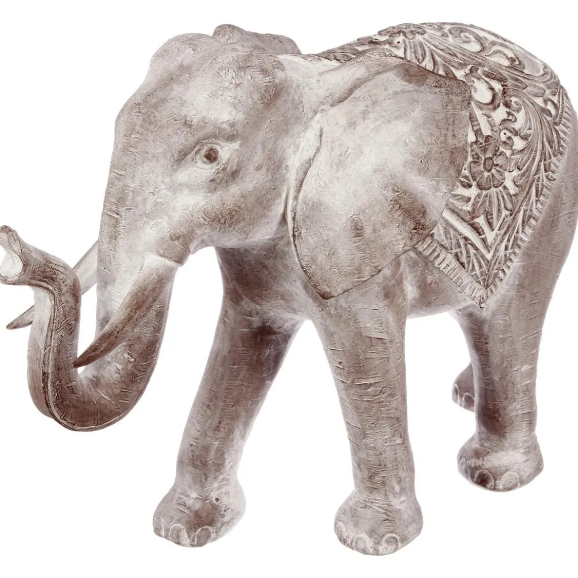 ELEPHANT BLANCHI RESINE H.46CM