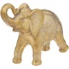 ELEPHANT RESINE BELINDA OR H.23CM