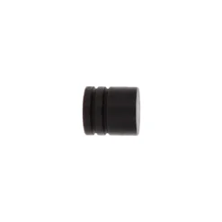 EMBOUT BOUCHON D.28CM NOIR MAT BOIS X2PIECES