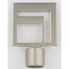 EMBOUT GEOMETRIQUE CARRE D20 X2 ARGENT MAT