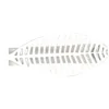 EMBRASSE METAL AIMANTEE SHERWOOD BLANC MAT