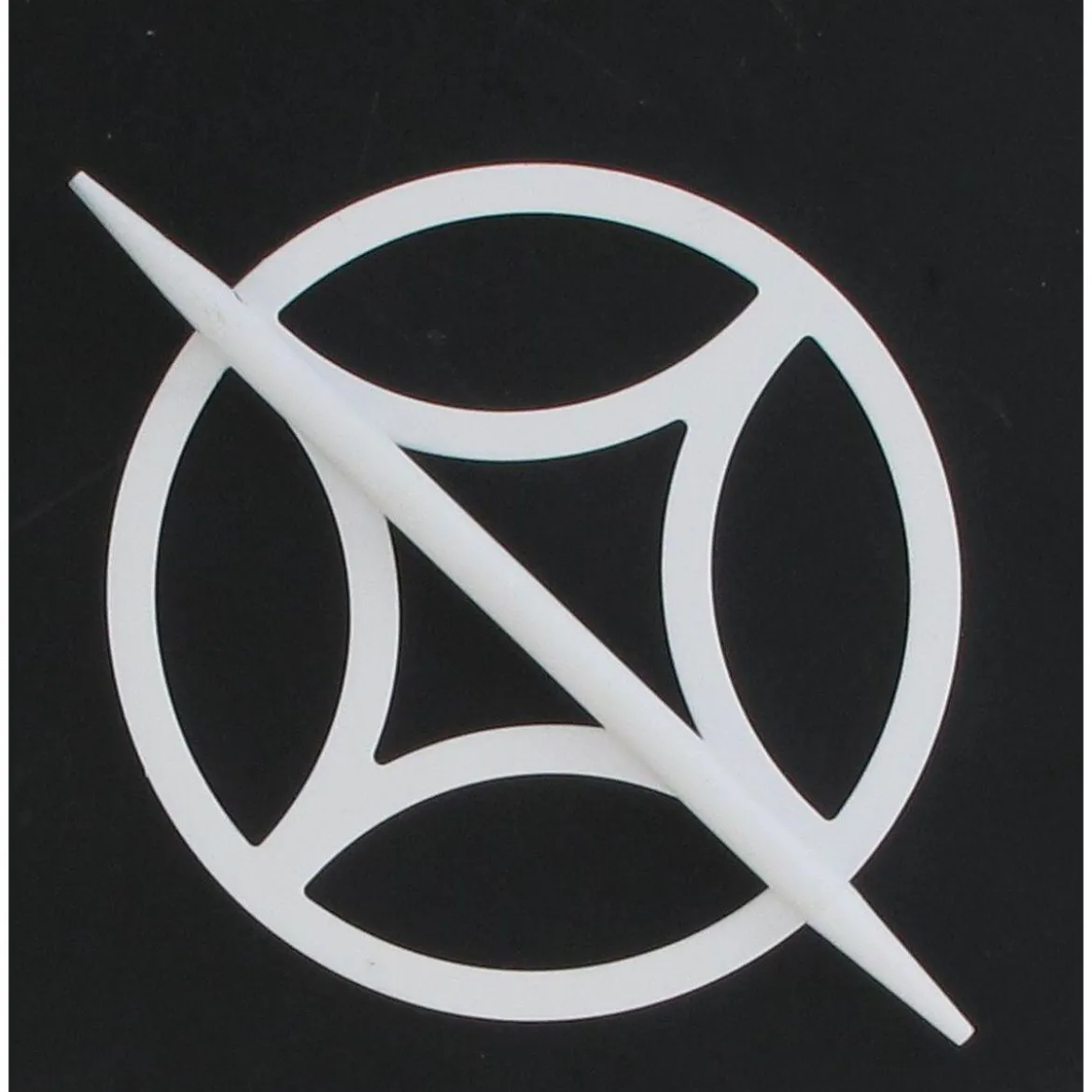 EMBRASSE METAL RETRO PM BLANC MAT