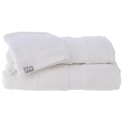 EPONGE 700G SERVIETTE 70X130CM 50X90CM ET GANT BLANC