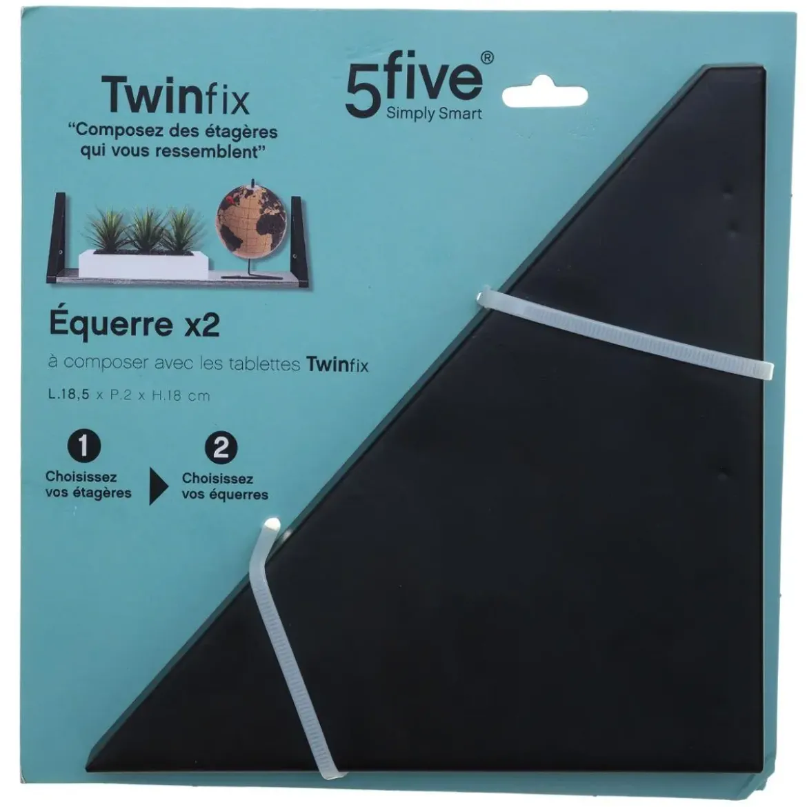 EQUERRE METAL PLEIN X2