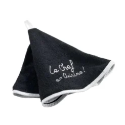 ESSUIE MAIN ROND 60 CM EPONGE BRODEE CUISTOT NOIR