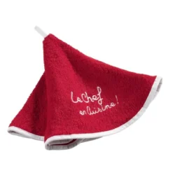 ESSUIE MAIN ROND 60 CM EPONGE BRODEE CUISTOT ROUGE
