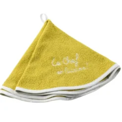 ESSUIE MAIN ROND 60 CM EPONGE BRODEE CUISTOT JAUNE