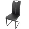 ESTELLE CHAISE NOIR 55X42X98CM