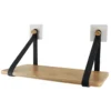 ETAGERE BAMBOU AVEC LANIERES A FIXER NOIR BAMBOU