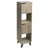 ETAGERE 4 CASES HAUT MIX NATUREL PIED