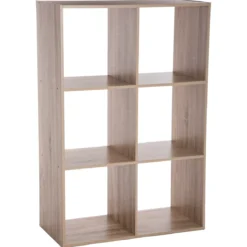 ETAGERE 6 CASES NATUREL MIX