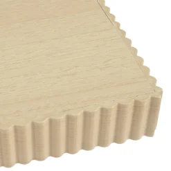 ETAGERE D ANGLE STRIEE 25X25X3.5CM COLORIS CHENE CLAIR