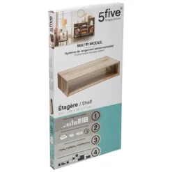 ETAGERE DEMI RECTANGLE MIX NATUREL