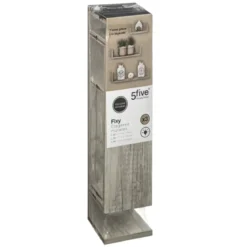 ETAGERE MURALE BORD CHENE GRIS X3 PIECES