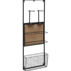 ETAGERE MURALE BOUTEILLE BAKOS D.29X9.5X90CM