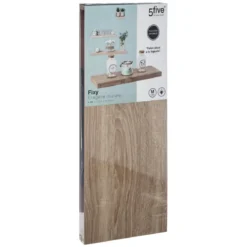 ETAGERE MURALE CHENE NATUREL 60CM