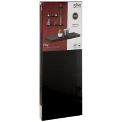 ETAGERE MURALE 60CM NOIR