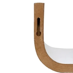 ETAGERE MURALE COURBEE FIXY 80CM BLANC