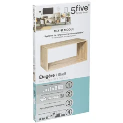 ETAGERE RECTANGLE MIX NATUREL