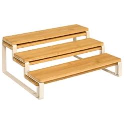 ETAGERES A EPICES EXTENSIBLE ORDERA BAMBOU METAL BEIGE