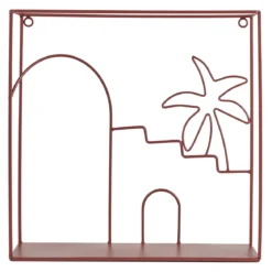ETAGRE MURALE MEDINA TERRACOTTA 30X30CM