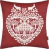 EVEREST COUSSIN 50X50CM ROUGE