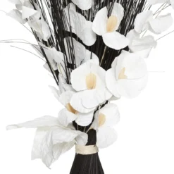 FAGOT ORCHIDEE BLANC NOIR H.100CM