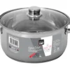 FAITOUT INOX AVEC COUVERCLE VERRE 20CM 2.5L