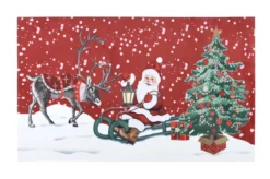 FANTASTIQUE TAPIS RUBBER PAPA NOEL 45X75CM