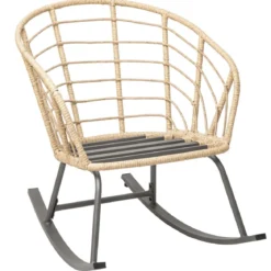 FAUTEUIL A BASCULE CHERONE GRIS