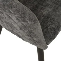 FAUTEUIL A DINER MARLO CHENILLE GRIS