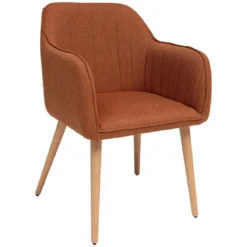 FAUTEUIL A DINER VISOCA PIEDS BOIS AMBRE