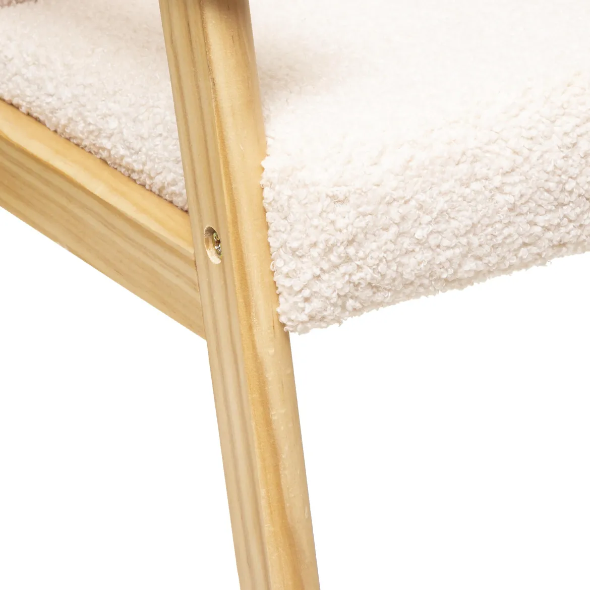 FAUTEUIL BASILE ECRU