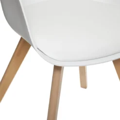 FAUTEUIL DINER BAYA BLANC
