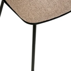 FAUTEUIL DINER CHENILLE ALBA TAUPE