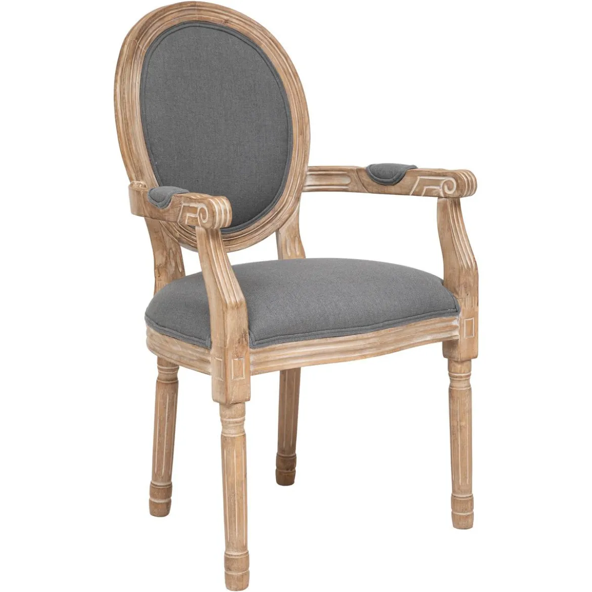 FAUTEUIL DINER CLEON GRIS