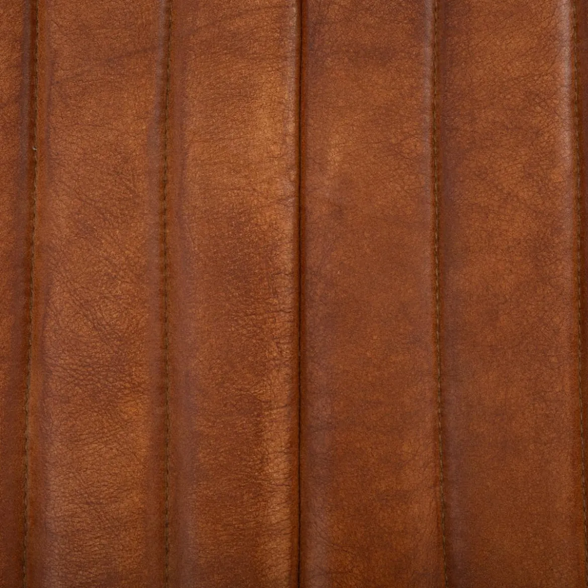 FAUTEUIL DINER CUIR KAVI COGNAC