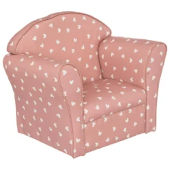 FAUTEUIL ENFANT CLUB COEUR TERRACOTTA