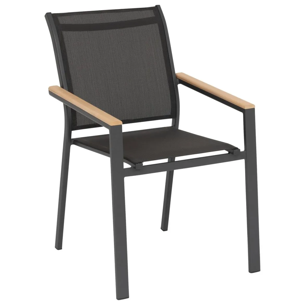 FAUTEUIL ESSENTIA ACCOUDOIR BOIS ANTHRACITE GRAPHITE
