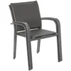 FAUTEUIL ESSENTIA EMPILABLE ANTHRACITE GRAPHITE