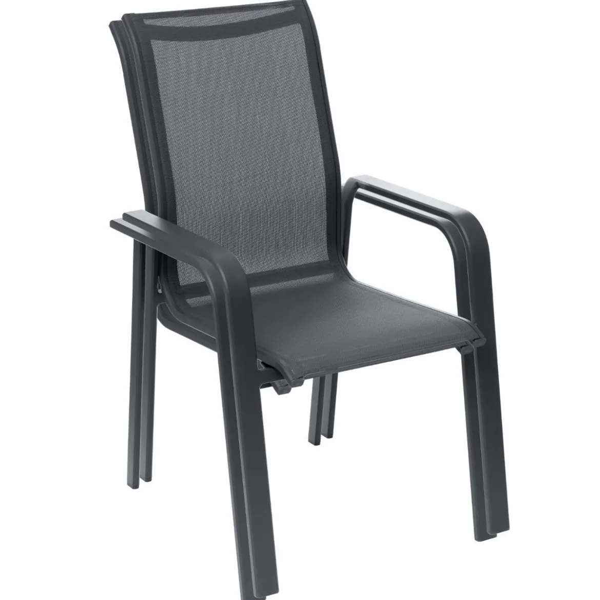 FAUTEUIL ESSIO DOSSIER HAUT ANTHRACITE GRAPHITE
