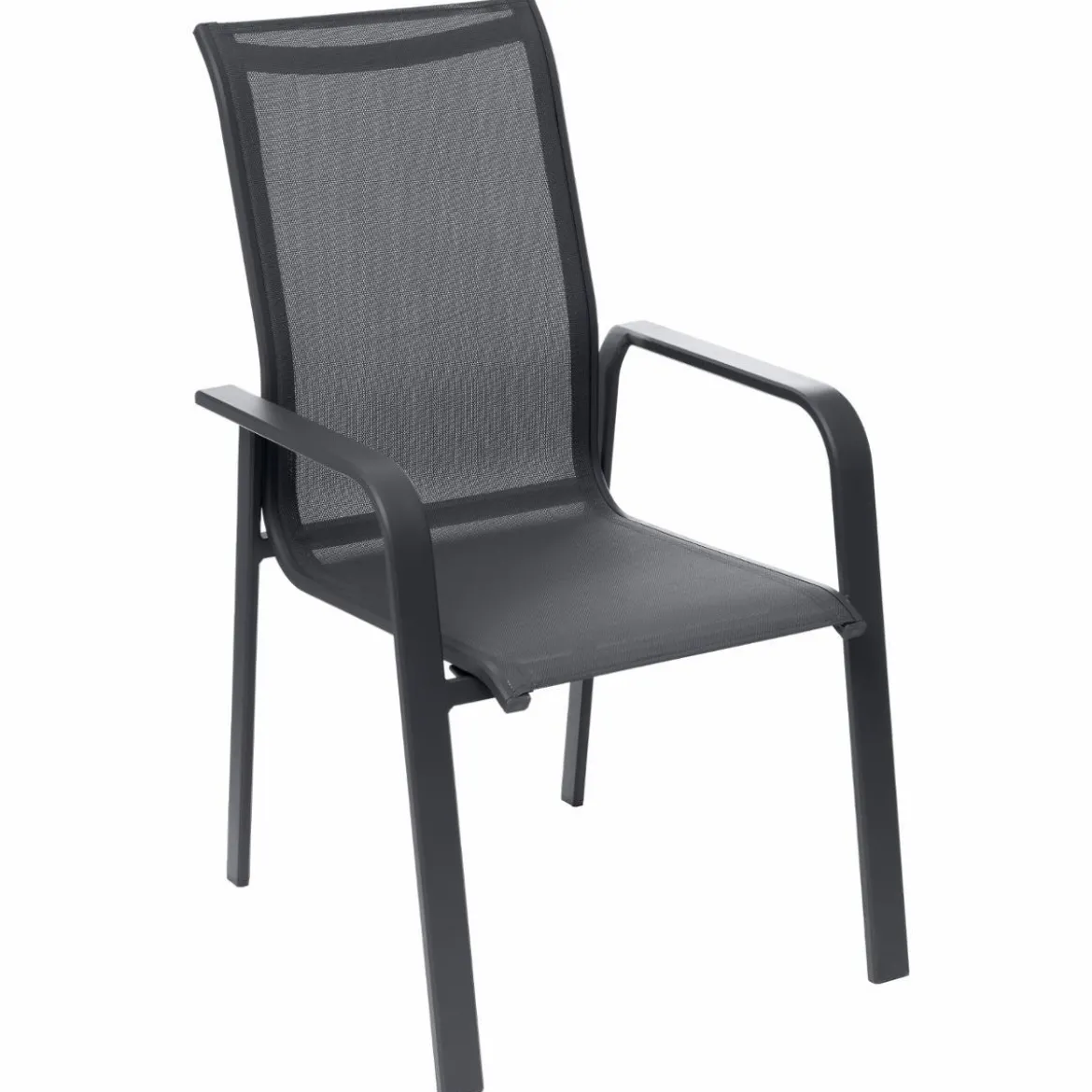FAUTEUIL ESSIO DOSSIER HAUT ANTHRACITE GRAPHITE