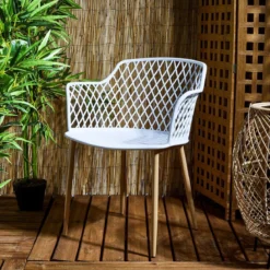 FAUTEUIL EXTERIEUR MALAGA BLANC