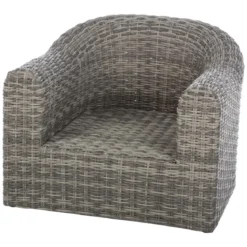 FAUTEUIL MOOREA TERRE D OMBRE