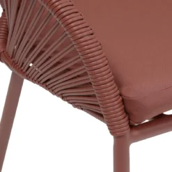 FAUTEUIL ORYON EMPILABLE ACAJOU