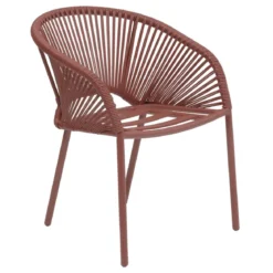 FAUTEUIL ORYON EMPILABLE ACAJOU