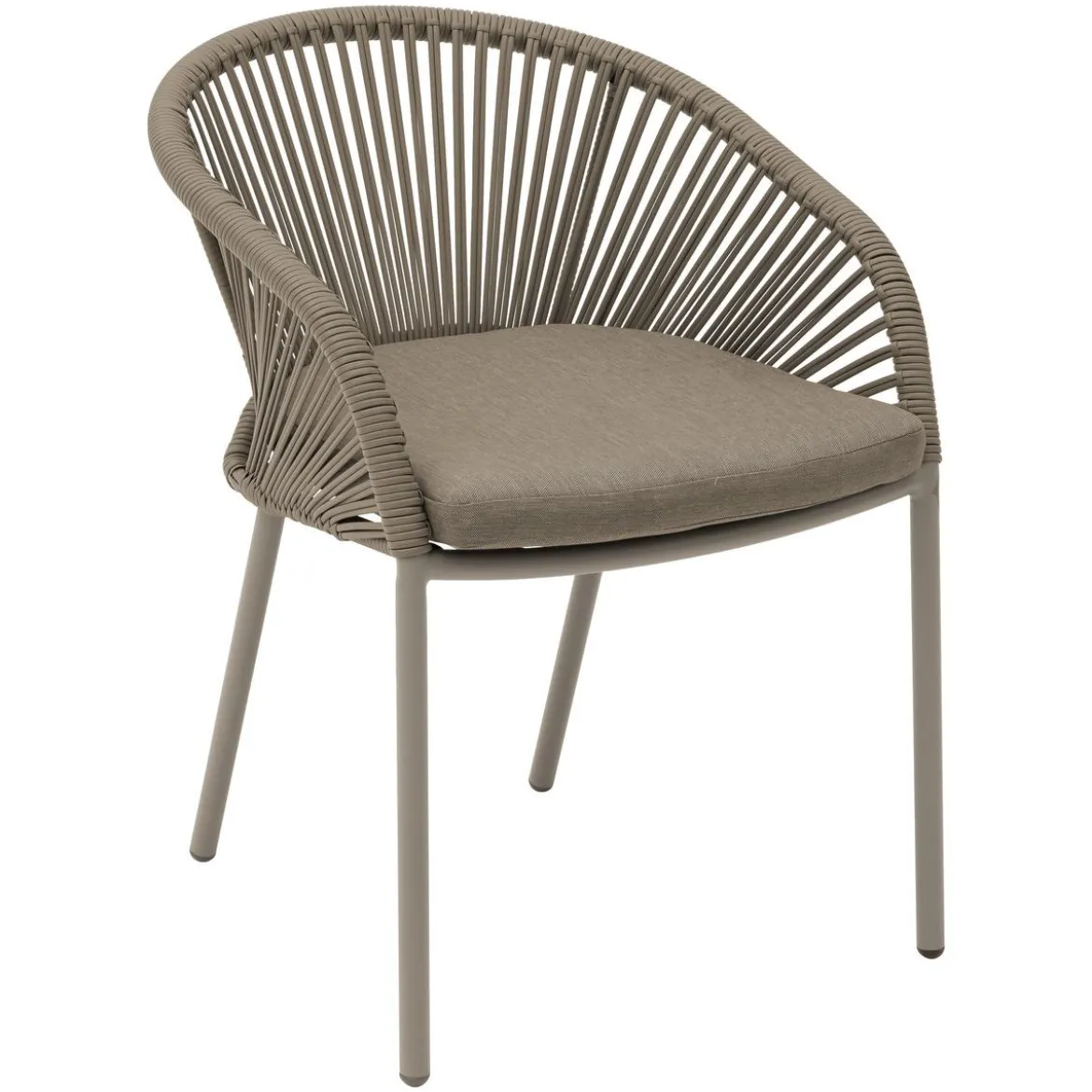 FAUTEUIL ORYON EMPILABLE CAFE