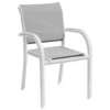 FAUTEUIL PIAZZA GALET BLANC